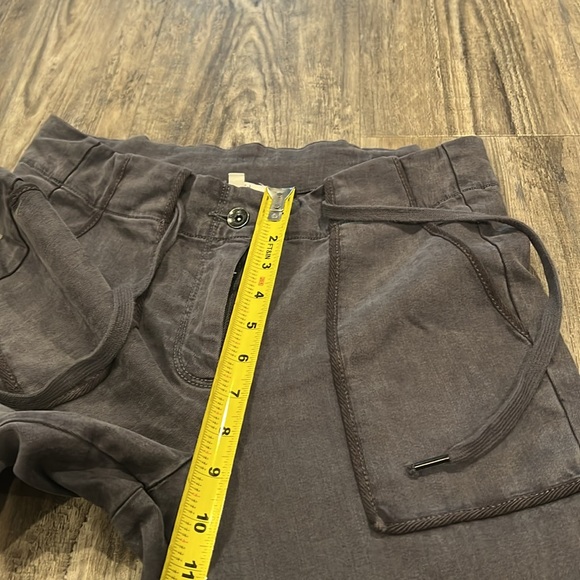 Splendid Women’s Darcie Gray Drawstring Waist Cropped Pants Size M - Picture 6 of 12